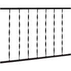 Gilpin Windsor 32 In. H. x 6 Ft. L. Wrought Iron Railing Image 1