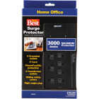 Do it Best 10-Outlet 3000J Black Surge Protector Strip with Phone Line Protection & 6 Ft. Cord Image 3