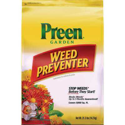 Preen Garden Grass & Weed Preventer, 31.3 Lbs.